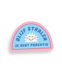 Sticker ‘Blijf Stralen’ - Glanzend