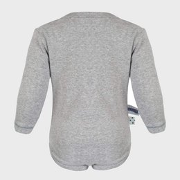 OrganicEra Organic Baby L/S Bodysuit, Grå
