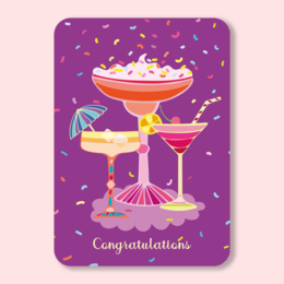 Congratulations Festive Postcard