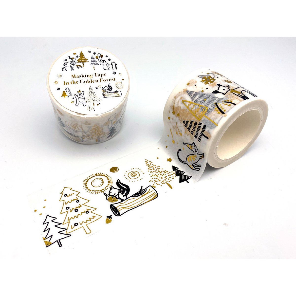Cinta adhesiva Bosque Dorado / Washi Tape