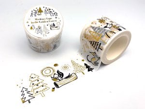 Golden Forest-afplakband / Washi-tape