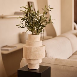 Travertine Agano Vaas L