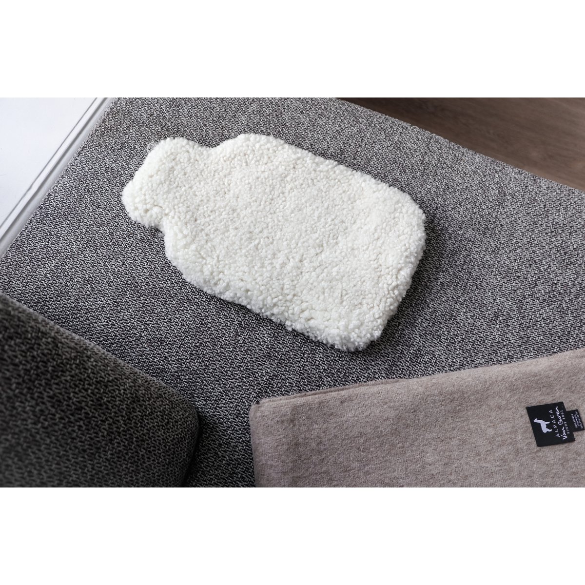 Sheepskin hot water bottle bag - Lambskin cover hot water bottle | 3 colors