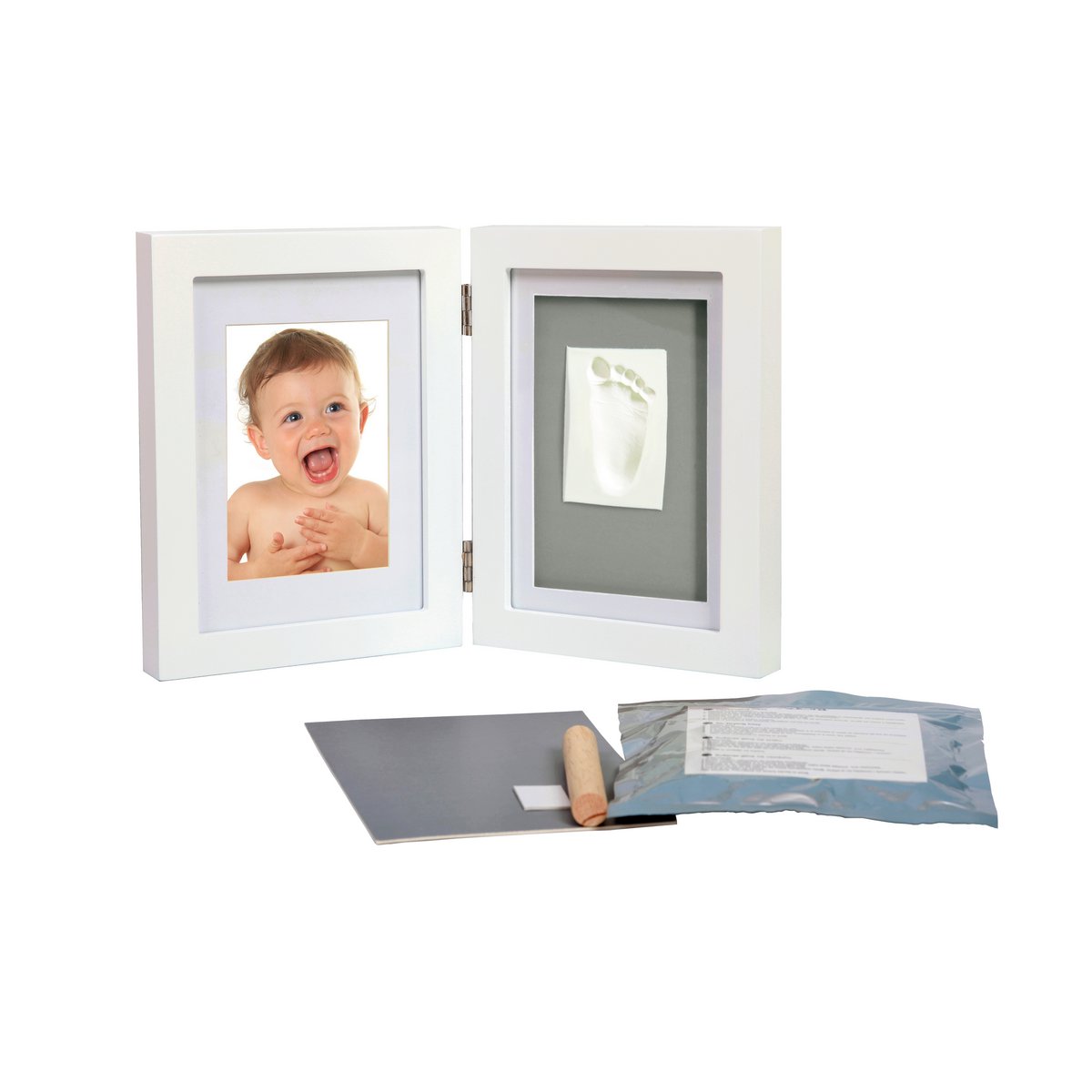 Adora Double Frame – Baby Hand/Footprint & Photo