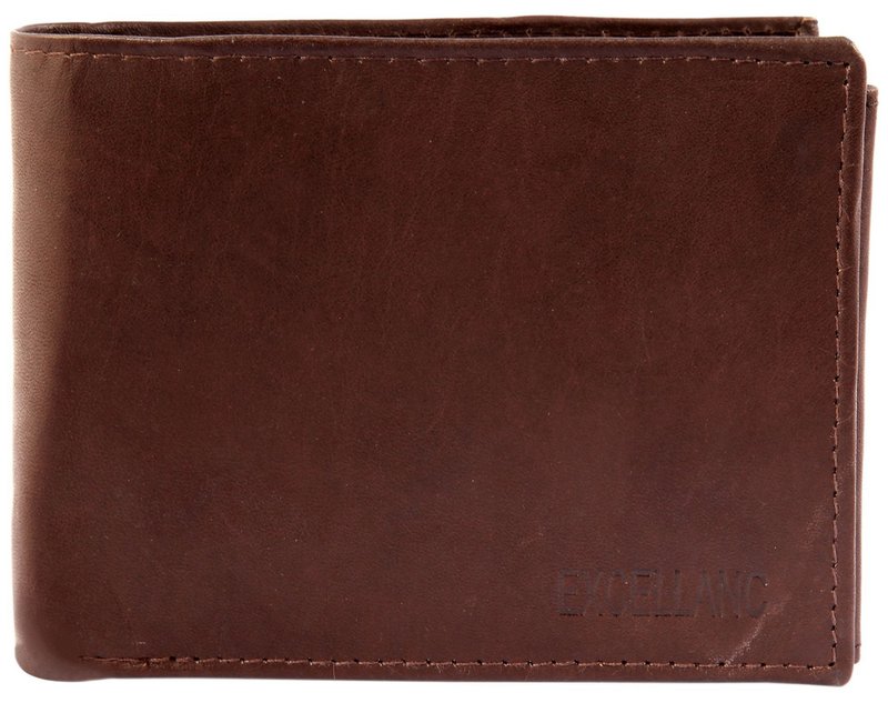 Excellanc wallet in dark brown