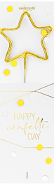 Confetti gold Sortiment 144 Wondercandle® classic