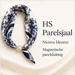 HS Pearl Scarf New Colors - Magnetic Pearl Closure