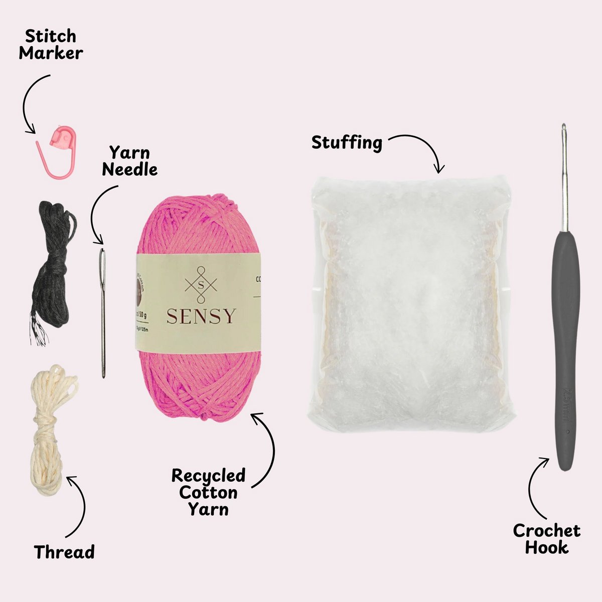 Sensy Crochet Amigurumi Kit