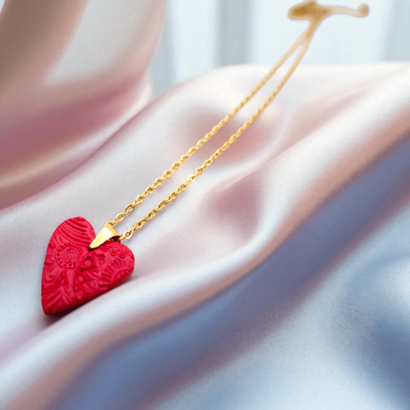 Be My Valentine – Collier cœur fabriqué à la main
