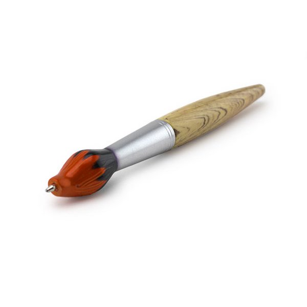 Brush ballpoint pen,   orange tip