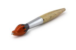 Brush ballpoint pen,   orange tip