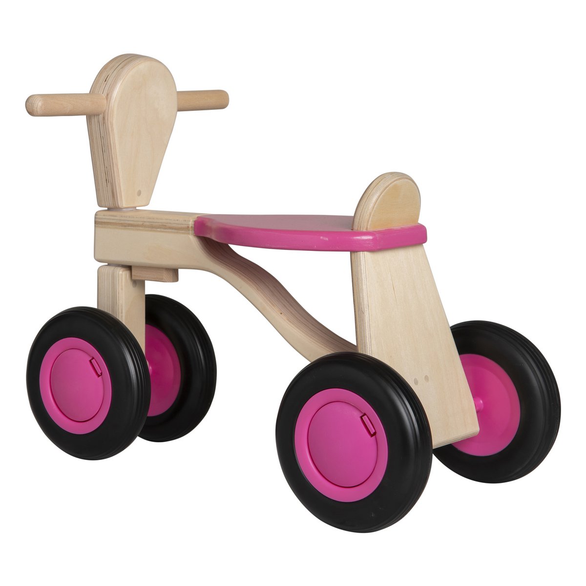 Van Dijk Toys Berken Houten Balance Bike From 1 Year - Pink