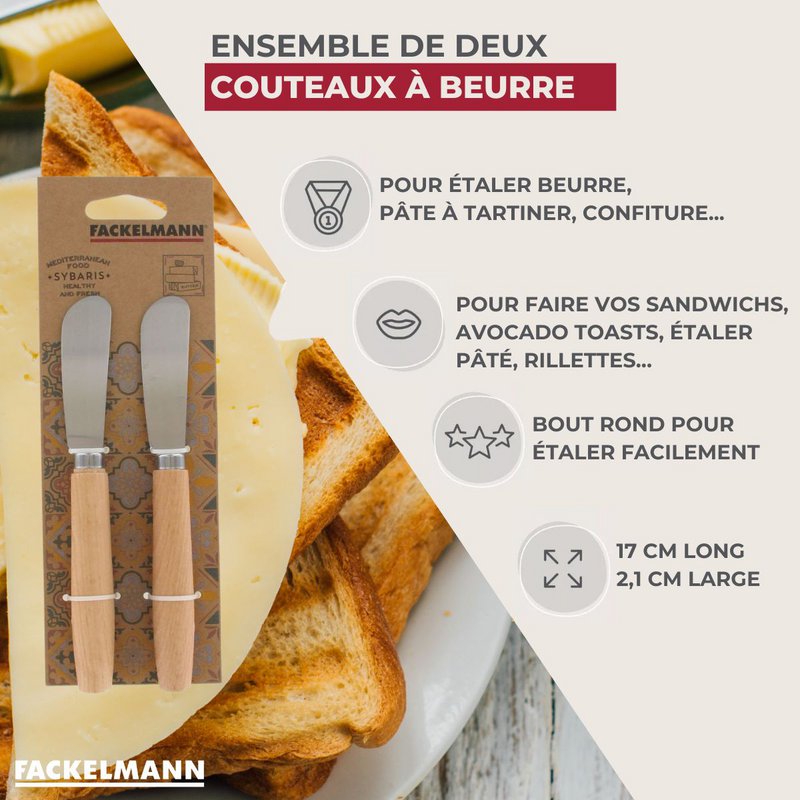 2er Set Fackelmann Sybarys Buttermesser