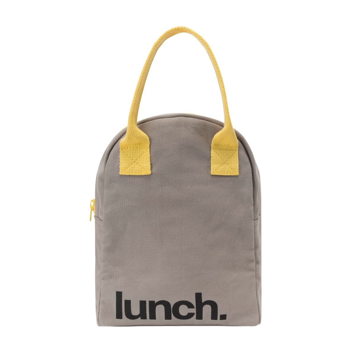 Fluf - Zipper Lunch Grey/Yellow