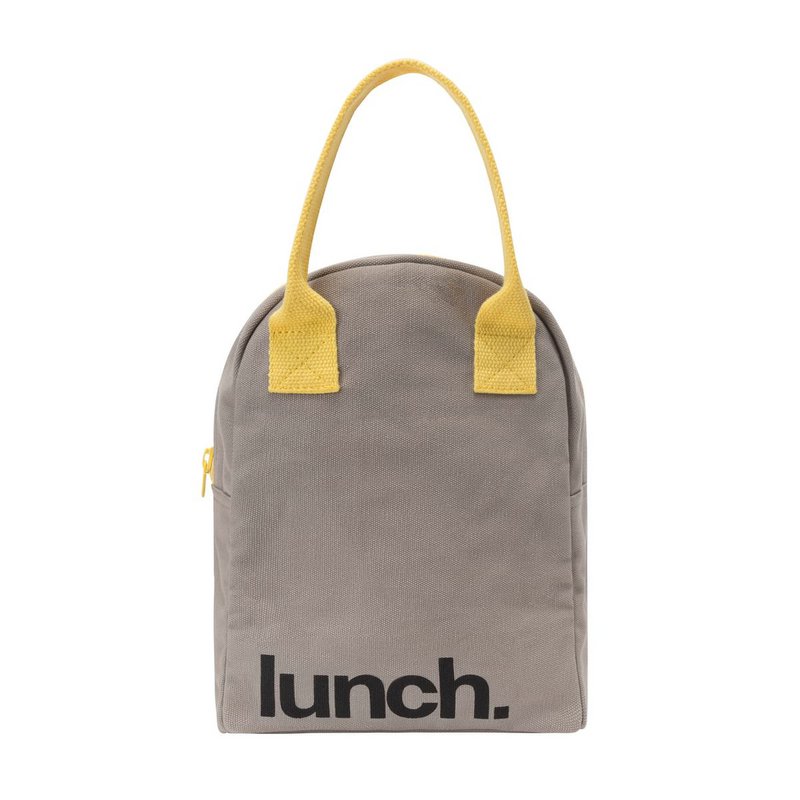 Fluf - Zipper Lunch Grey/Yellow