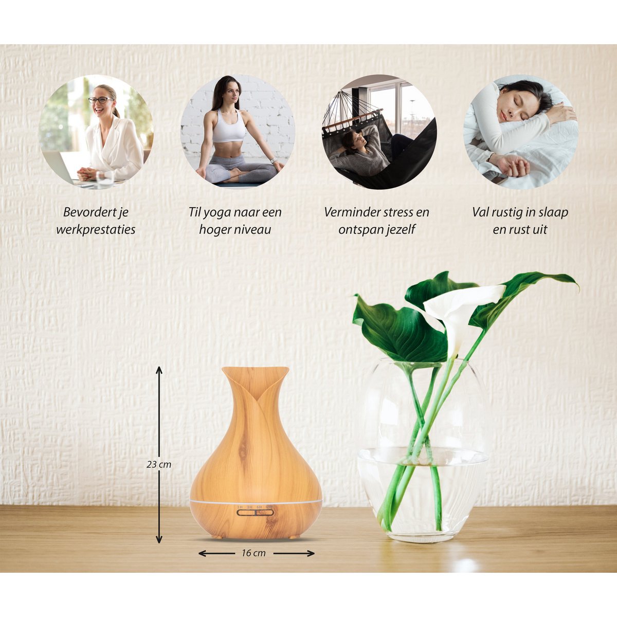 Vitality Pro - Helles Holz - Aroma Diffusor