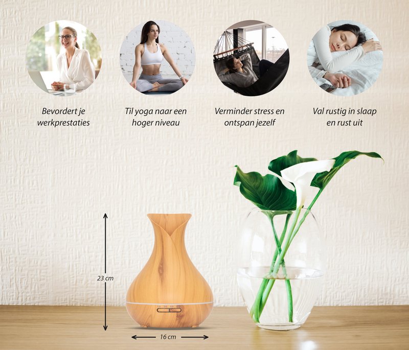 Vitality Pro - Bois clair - Diffuseur d'arômes