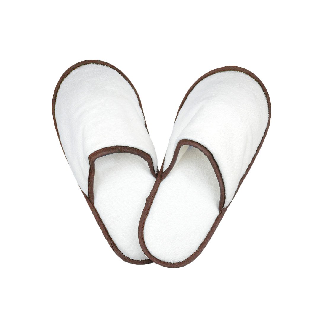Chaussons, 38/40 Blanc/Taupe