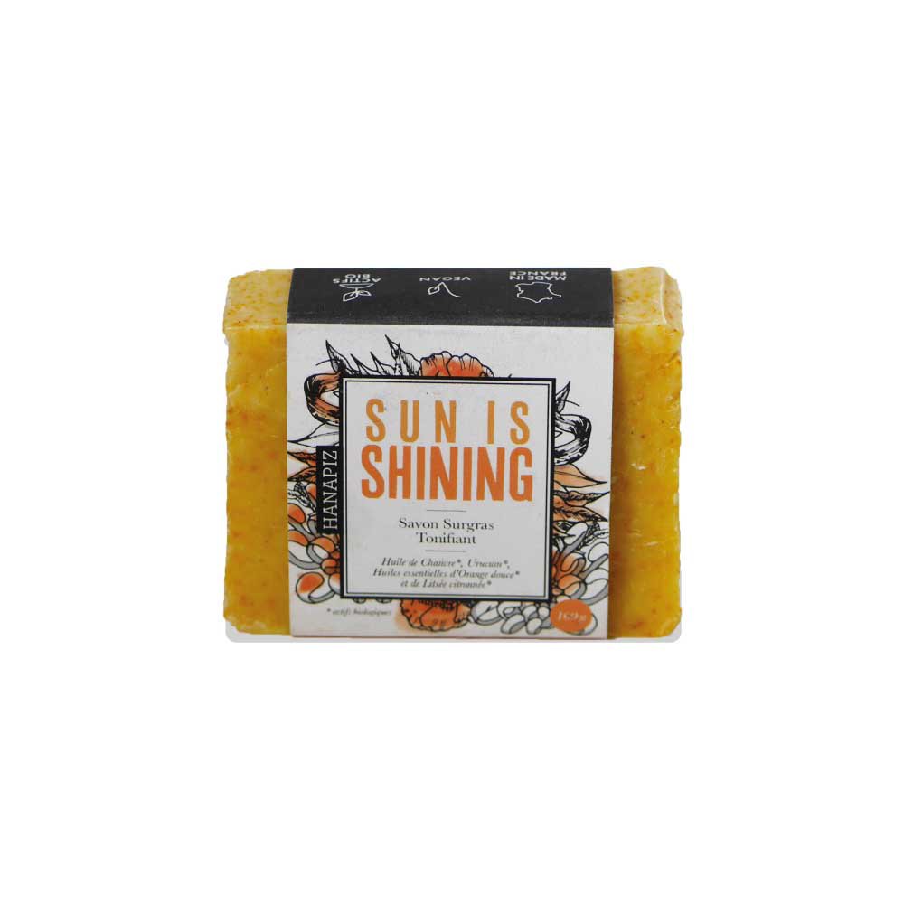 Surgras soap with hemp and urucum - "Sun is shining"