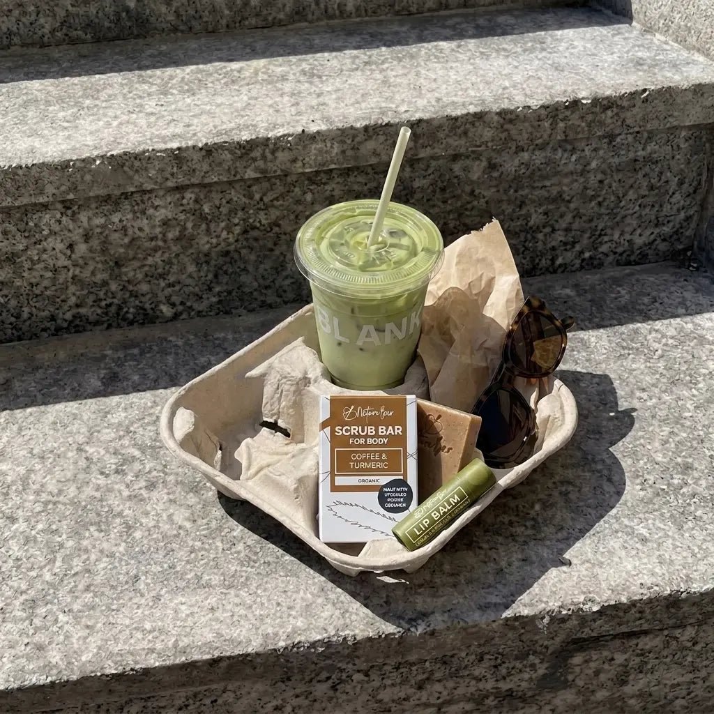 Koffie scrubzeep natuurlijke zeep bar