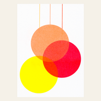 Risography postcard - balls - DIN A6