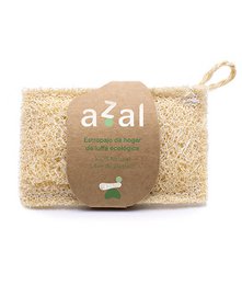 Luffa schuursponsje met handvat. Ergonomisch. Azal.