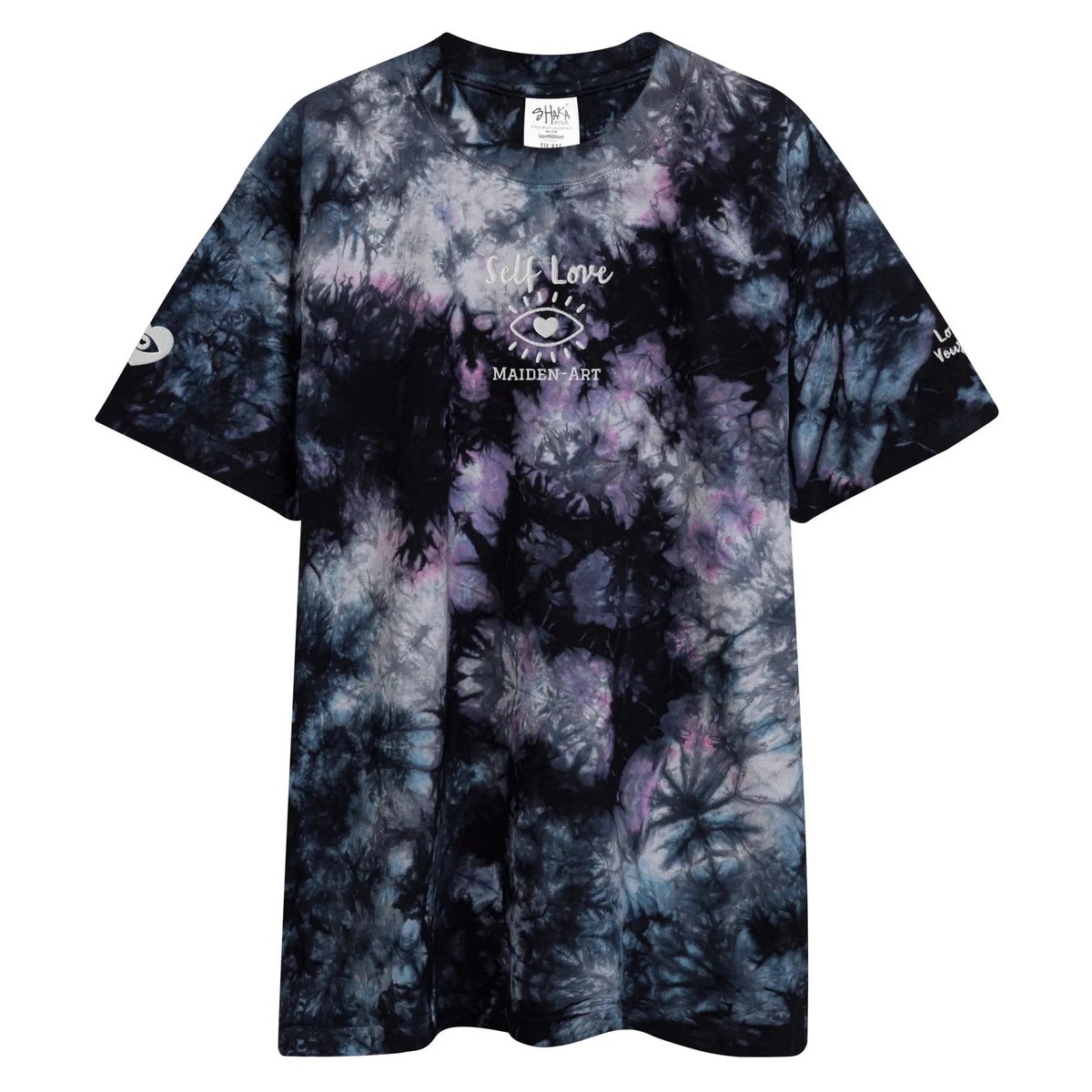 Camiseta oversize con estampado tie-dye