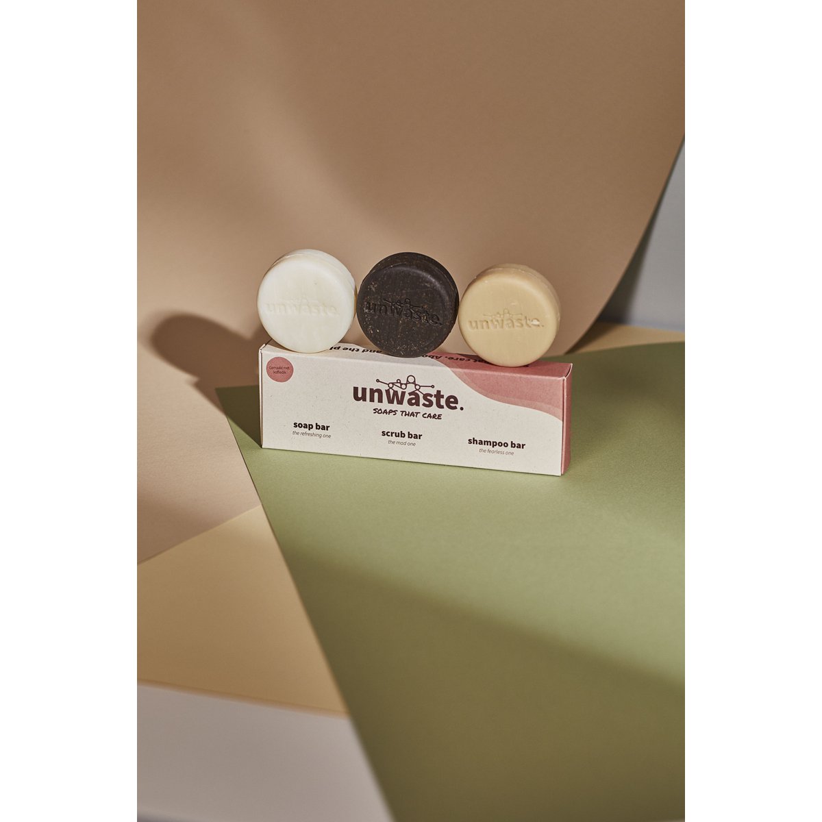 Uaffaldsgavesæt • Kaffegrums • 3 x 40 gr