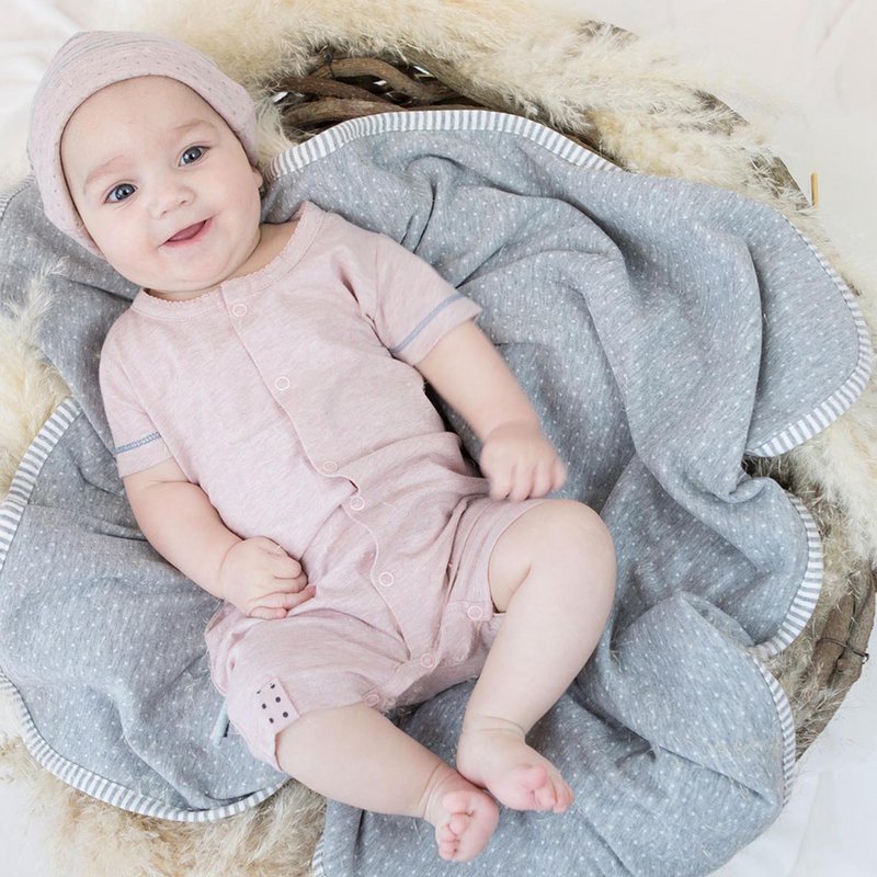 OrganicEra Organic Baby Blanket, Grey