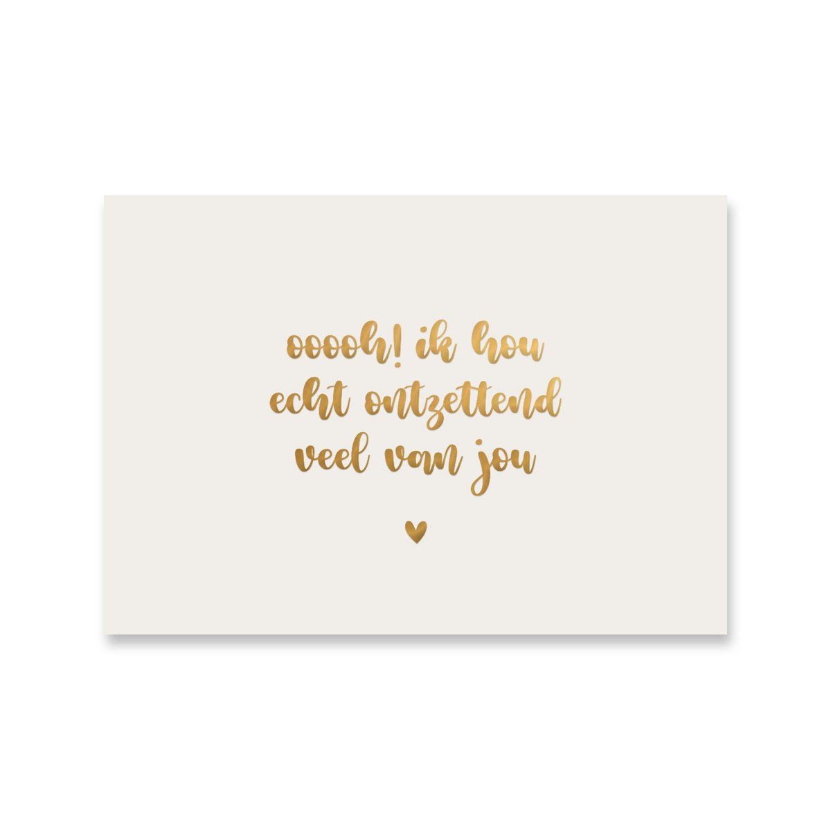 Card Love you | Gold foil