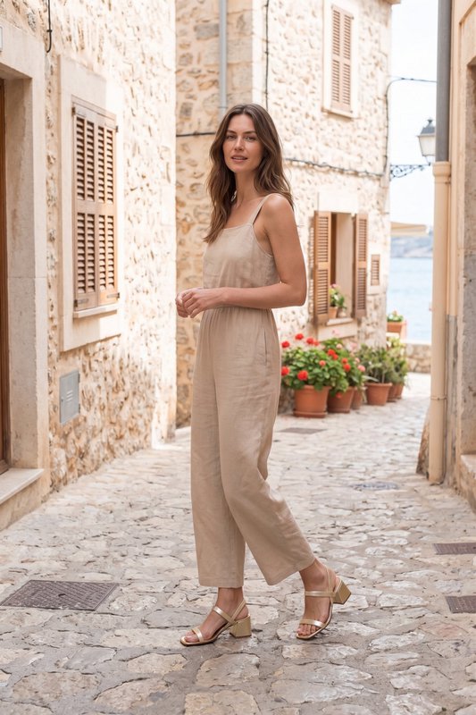 POPPY GOLD – Riemchensandale mit Absatz