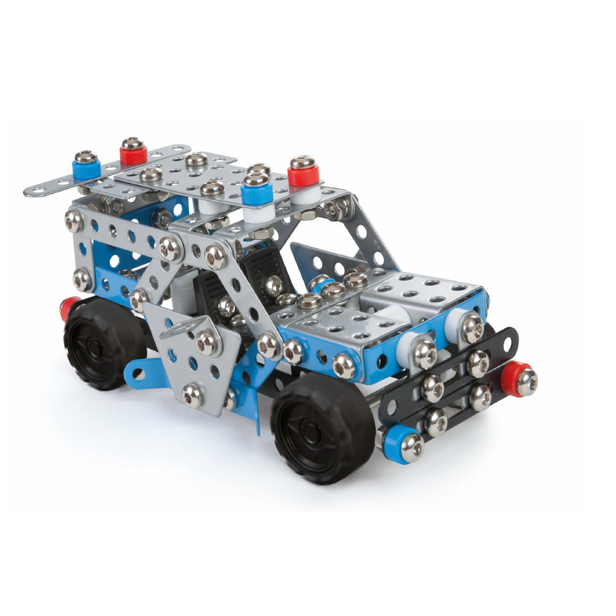 Construction set DIY police car metal