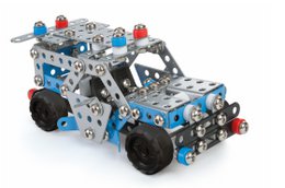 Construction set DIY police car metal