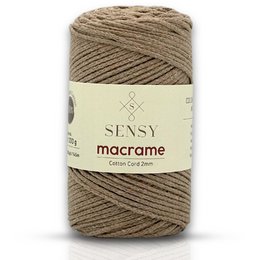 Sensy Premium 2 mm - 160 yards 100 % genanvendt bomuldsmacrame-ledning