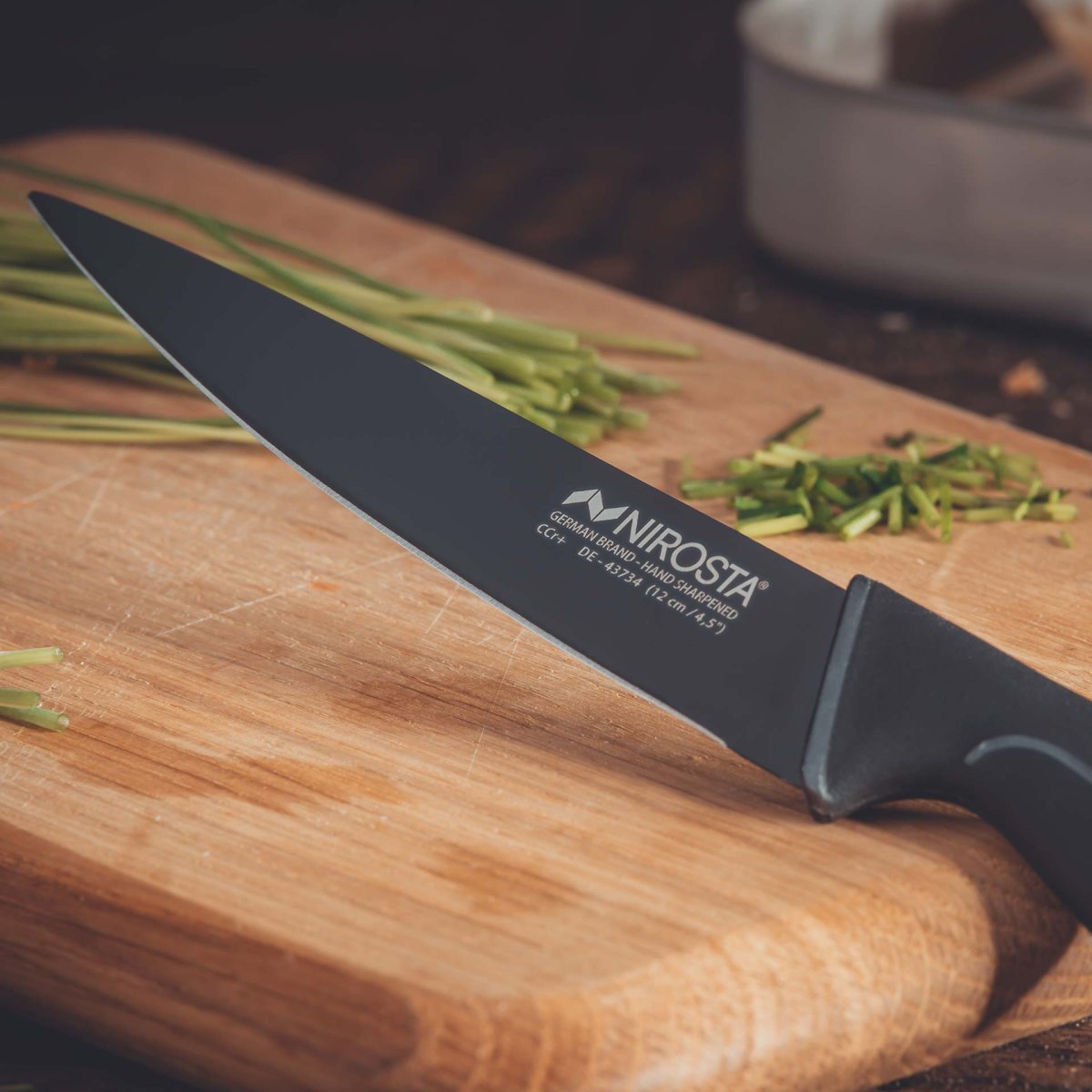 Paring knife 24 cm Nirosta Black Edition