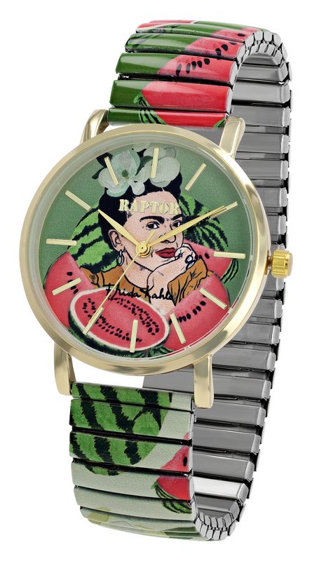 Damski zegarek na rękę Raptor „Frida Kahlo Edition” ze sznurkiem