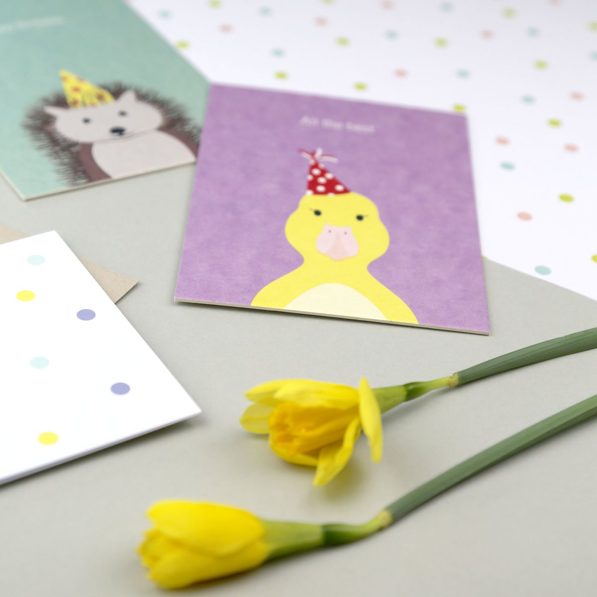 Postkarte Holzschliff Igel