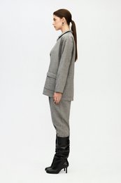 IKIKIZ Grey Cotton Oversized Jacket