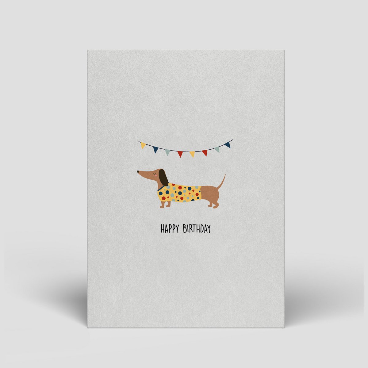 Birthday Card Dackel - Fair, Ecological e Sustainable