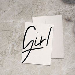 It's a Girl / Klappkarte