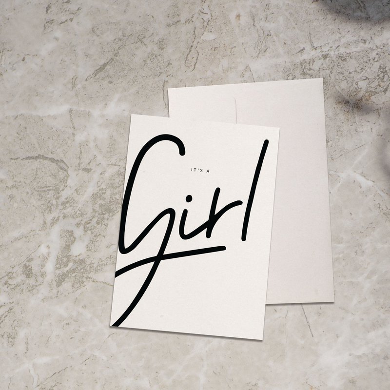 It's a Girl / Klappkarte