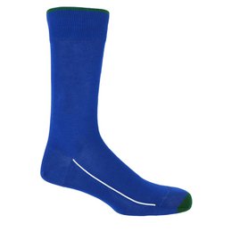 Cobalt blue men's socks with a simple, minimalist design. Made of high-quality materials for comfort and durability.