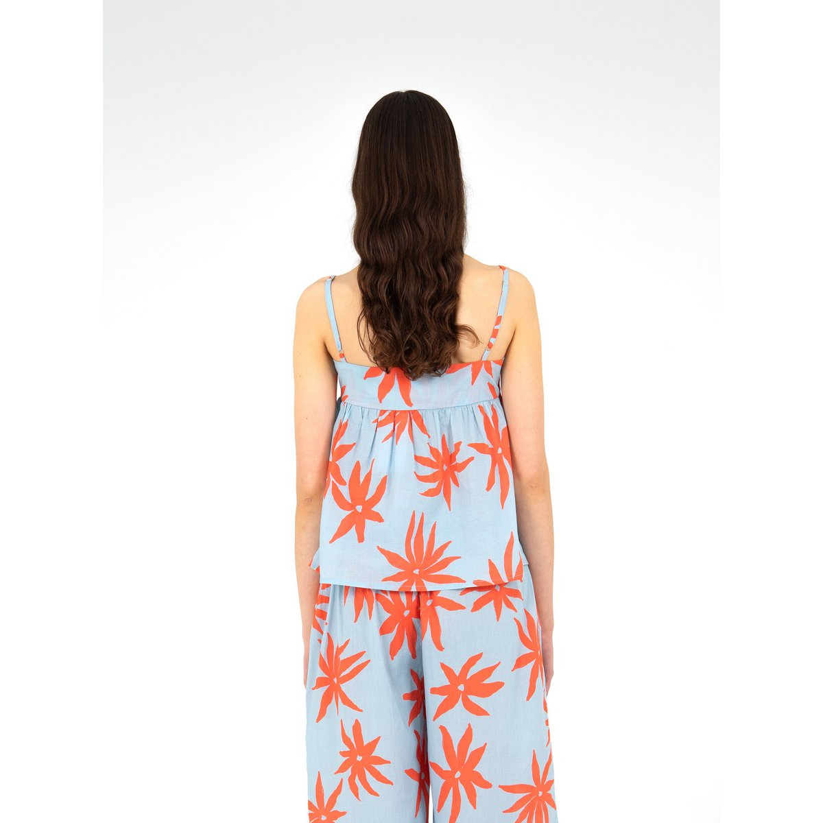 Magician Floral Print Blue Top