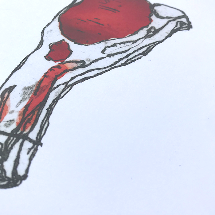 'Svinekoteletten'-tryk A5