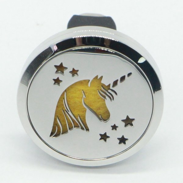 Car Diffuser Clip'Arôme - Unicorn - Stainless Steel with Blotters - Decorative Aromatherapy Accessory - Gift Idea