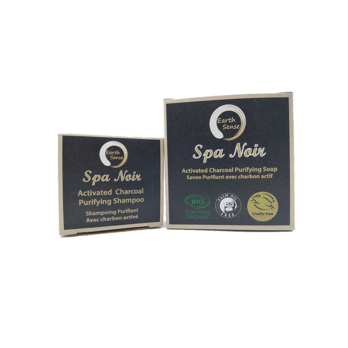 Organic Certified Spa Noir - Solid Soap met geactiveerde houtskool - 90G