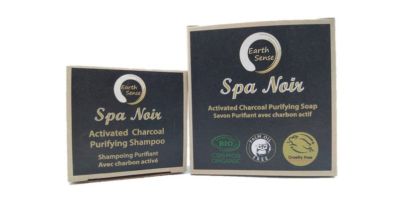 Organic Certified Spa Noir - Solid Soap met geactiveerde houtskool - 90G
