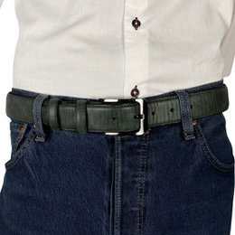 Monogramm Ledergürtel | Echtes Leder | Herren & Damengürtel | 3,5 cm | 8 Farben