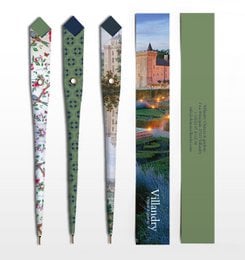 Decorative paper pens with floral, landscape, and portrait designs. Customizable multi-model pens with artistic patterns and nature imagery.