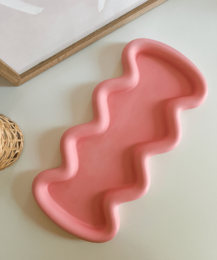 Wavy Tray Pink